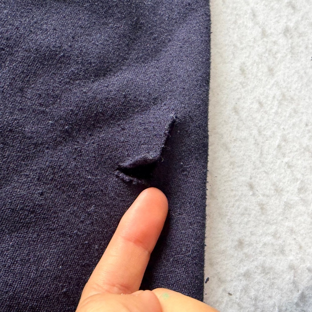 Patagonia Capilene Henley Mens Medium Navy Blue Vintage 90s Fleece Pullover - Picture 8 of 9